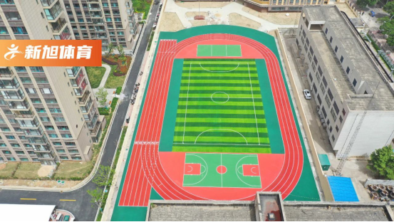 新旭体育平顶山校园跑道完工