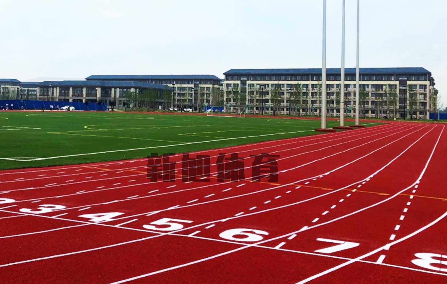 自结纹面层塑胶跑道