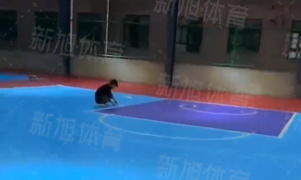 新旭体育硅pu篮球场