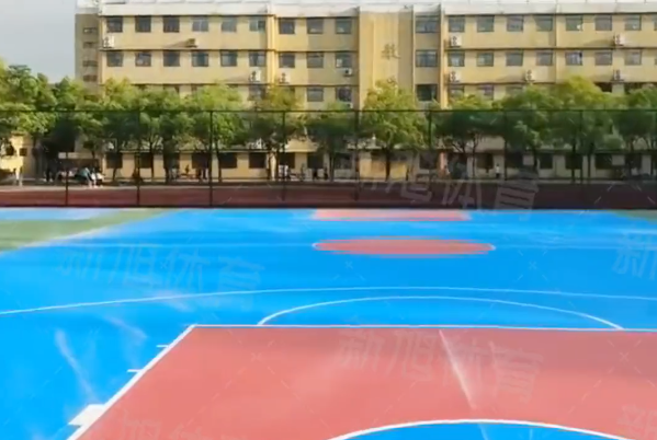 新旭体育近期室外篮球场案例