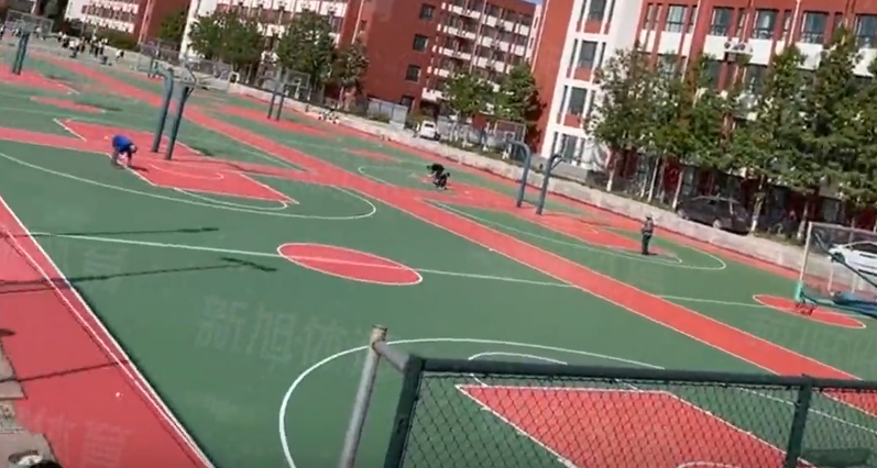 新旭体育操场硅pu篮球场