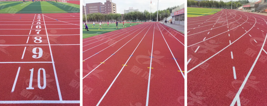 乌兰浩特新旭体育透气塑胶跑道建设