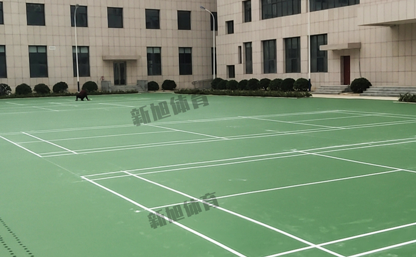 硅pu篮球场不固化自查