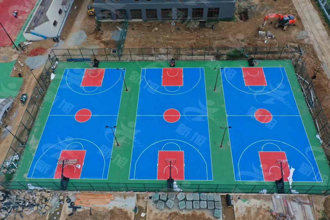 河南驻马店小学硅pu篮球场