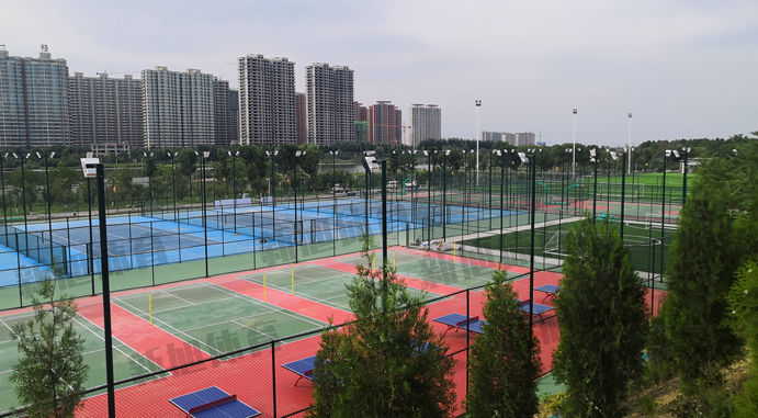 新旭体育室外硅pu篮球场