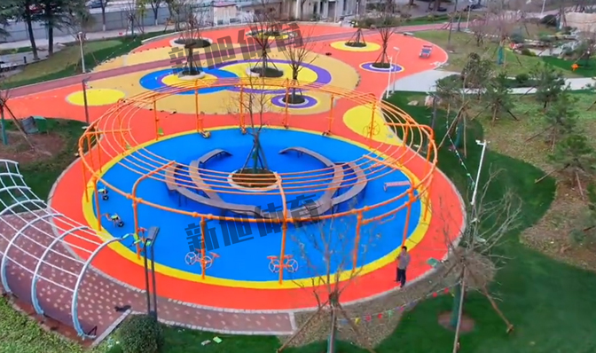 新旭体育公园epdm塑胶场地