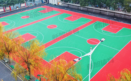 新旭体育硅pu篮球场定制