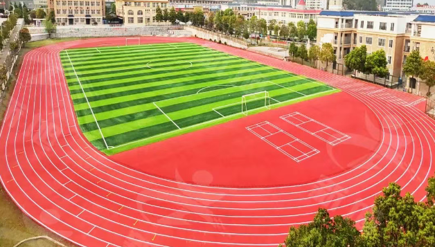 江西混合型塑胶跑道落成