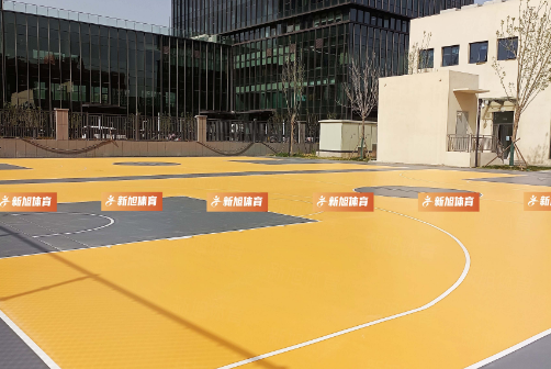 新旭体育郑州龙子湖硅pu篮球场