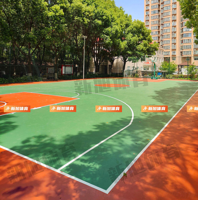 新旭体育新国标硅pu篮球场