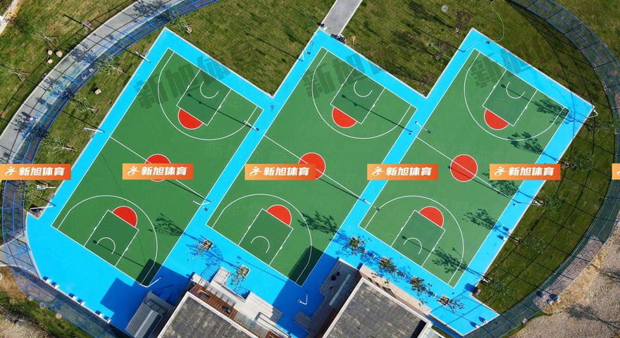 安阳公园硅pu篮球场